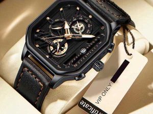 Trsoye 6604 Luminous Leather Men’s Watch