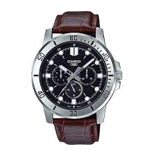 Casio MTP-VD300L-1E Multi-Dial Leather Wrist Watch