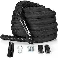 Battle Rope With Cover & All Set Up Accessories