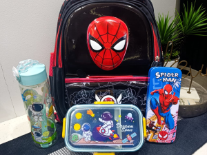 Spiderman 3D Junior School Combo Set
