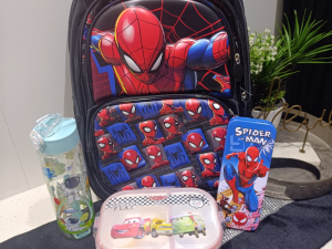 Spiderman 3D Junior School Combo Set