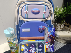 Superhero 3D Junior School Combo Set