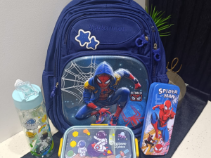 Spiderman 3D Junior School Combo Set